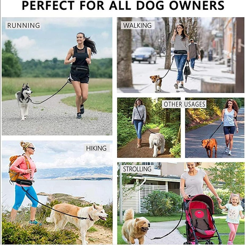 🏃♂️🐕 Ceinture de Course avec Laisse pour Chien – Confort & Liberté de Mouvement