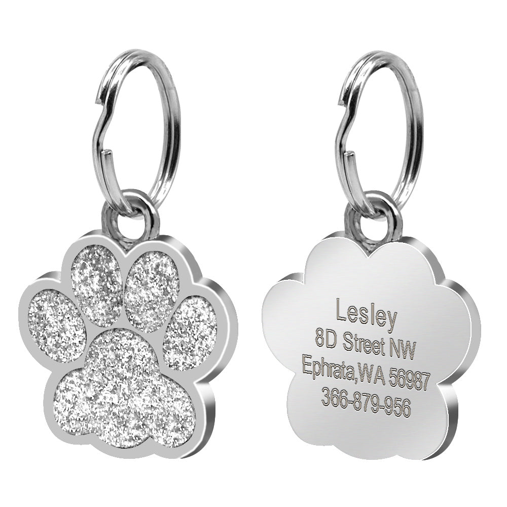 ✨ Médaillon d’Identification pour Chien & Chat – Gravure Personnalisée Empreinte