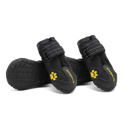 👟🐾 Chaussures de Protection pour Chiens – Antidérapantes, Étanches & Lumineuses