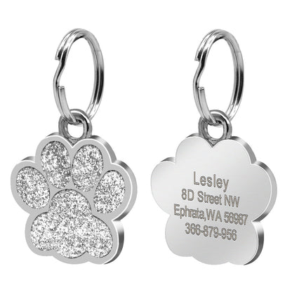 ✨ Médaillon d’Identification pour Chien & Chat – Gravure Personnalisée Empreinte