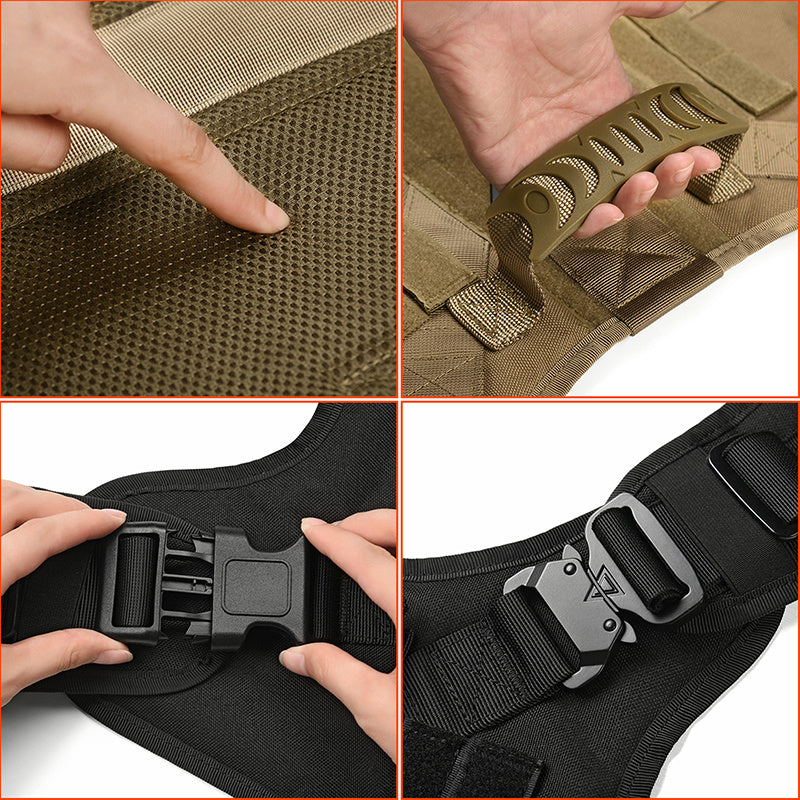 ✨ Gilet Tactique pour Chiens – Sécurité, Confort & Contrôle ✨
