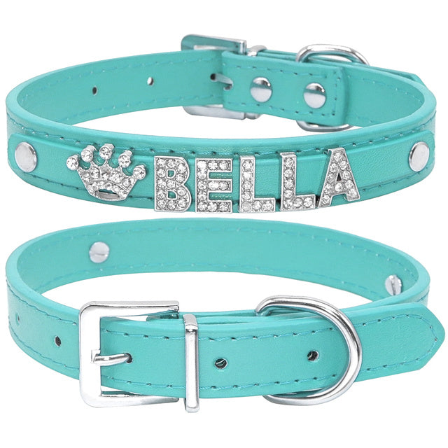 ✨ Collier personnalisé pour chien et chat avec strass – Chic & Unique