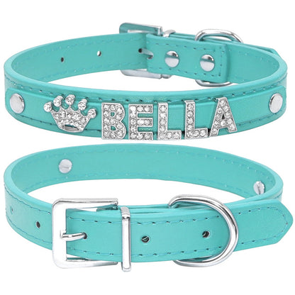 ✨ Collier personnalisé pour chien et chat avec strass – Chic & Unique