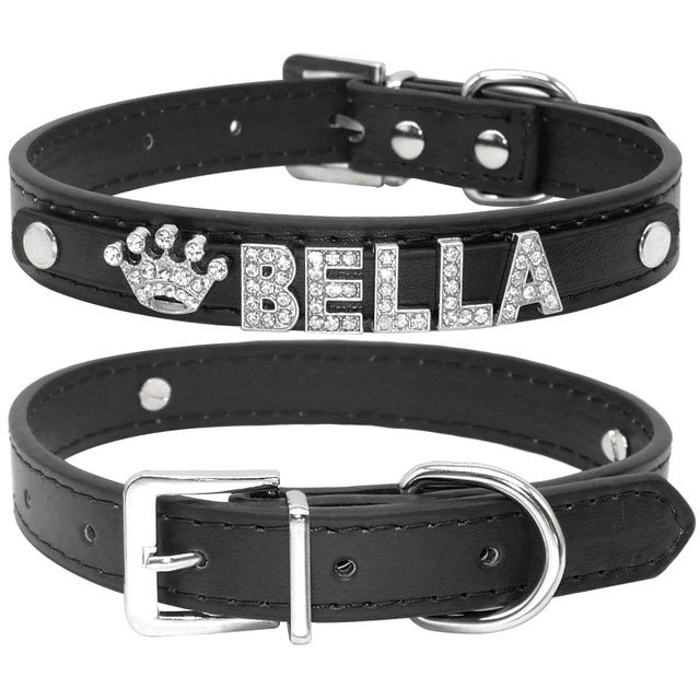 ✨ Collier personnalisé pour chien et chat avec strass – Chic & Unique