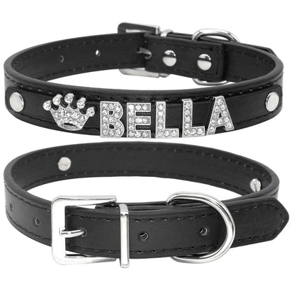 ✨ Collier personnalisé pour chien et chat avec strass – Chic & Unique