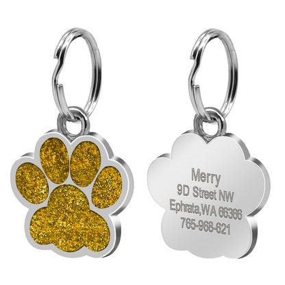 ✨ Médaillon d’Identification pour Chien & Chat – Gravure Personnalisée Empreinte