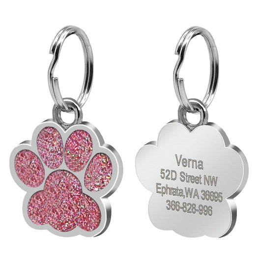 ✨ Médaillon d’Identification pour Chien & Chat – Gravure Personnalisée Empreinte