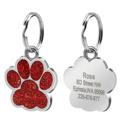 ✨ Médaillon d’Identification pour Chien & Chat – Gravure Personnalisée Empreinte