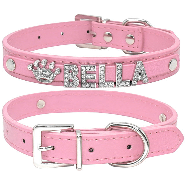 ✨ Collier personnalisé pour chien et chat avec strass – Chic & Unique