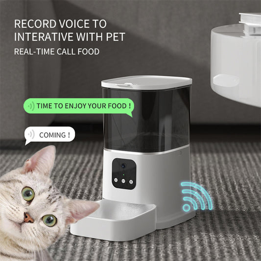 ✨Distributeur Automatique de Croquettes pour Chiens & Chats – 6L, Contrôle via Application & Enregistrement Vocal✨