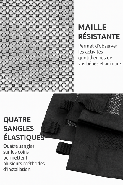 ✨ Barrière de Sécurité Portative en Maille – Protection pour Chiens & Chats ✨
