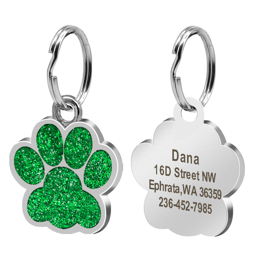 ✨ Médaillon d’Identification pour Chien & Chat – Gravure Personnalisée Empreinte