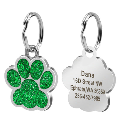 ✨ Médaillon d’Identification pour Chien & Chat – Gravure Personnalisée Empreinte