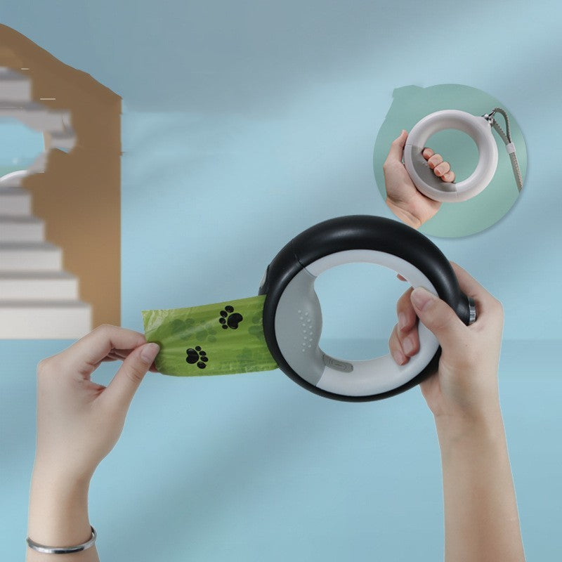 🔦🐕 Laisse rétractable avec lampe LED intégrée – Pratique & sécurisée
