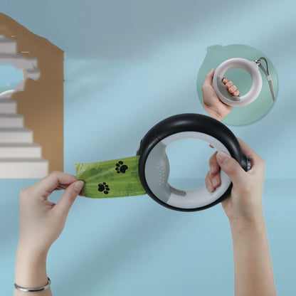 🔦🐕 Laisse rétractable avec lampe LED intégrée – Pratique & sécurisée