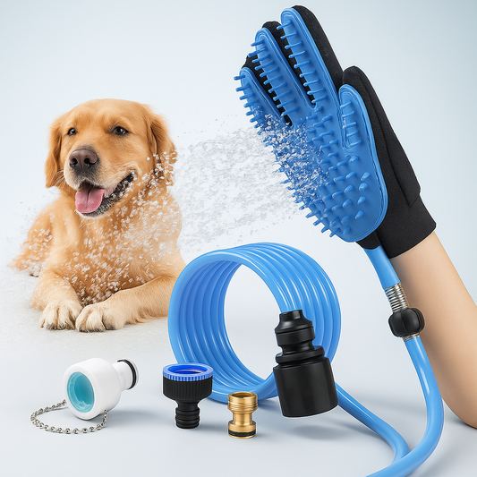 ✨ Douchette de Toilettage 2-en-1 – Bain & Massage pour Chiens et Chats ✨