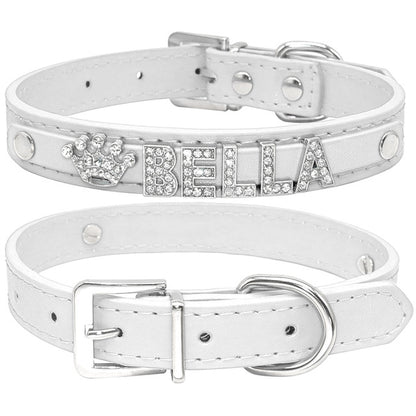 ✨ Collier personnalisé pour chien et chat avec strass – Chic & Unique