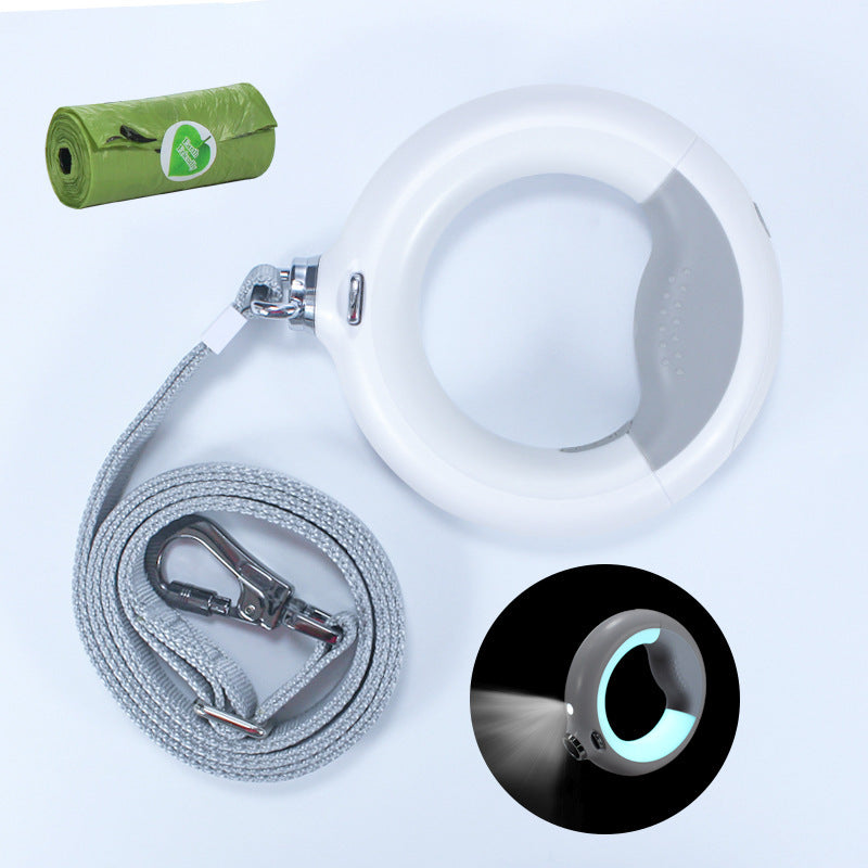 🔦🐕 Laisse rétractable avec lampe LED intégrée – Pratique & sécurisée
