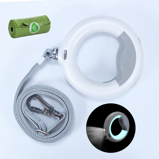 🔦🐕 Laisse rétractable avec lampe LED intégrée – Pratique & sécurisée