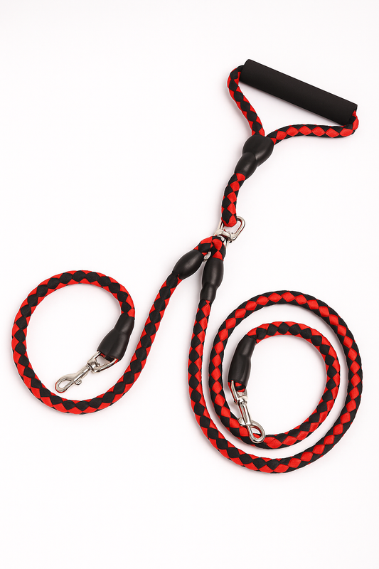 ✨ Laisse Double en Corde d’Escalade – Sécurité & Confort pour Vos Balades avec Chien ✨